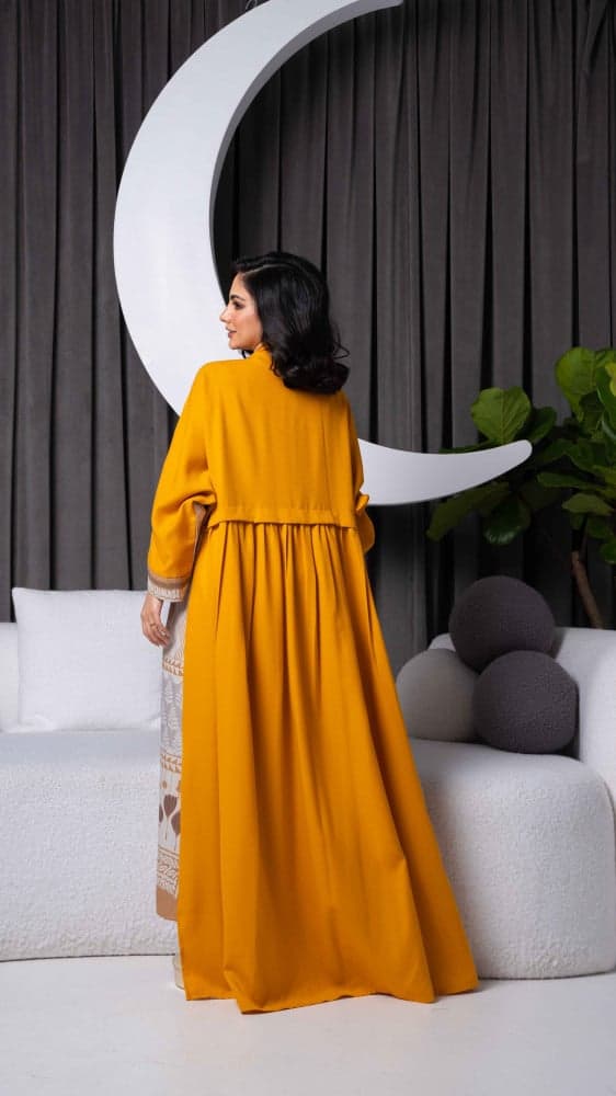 جلابية ليموني قطعتين