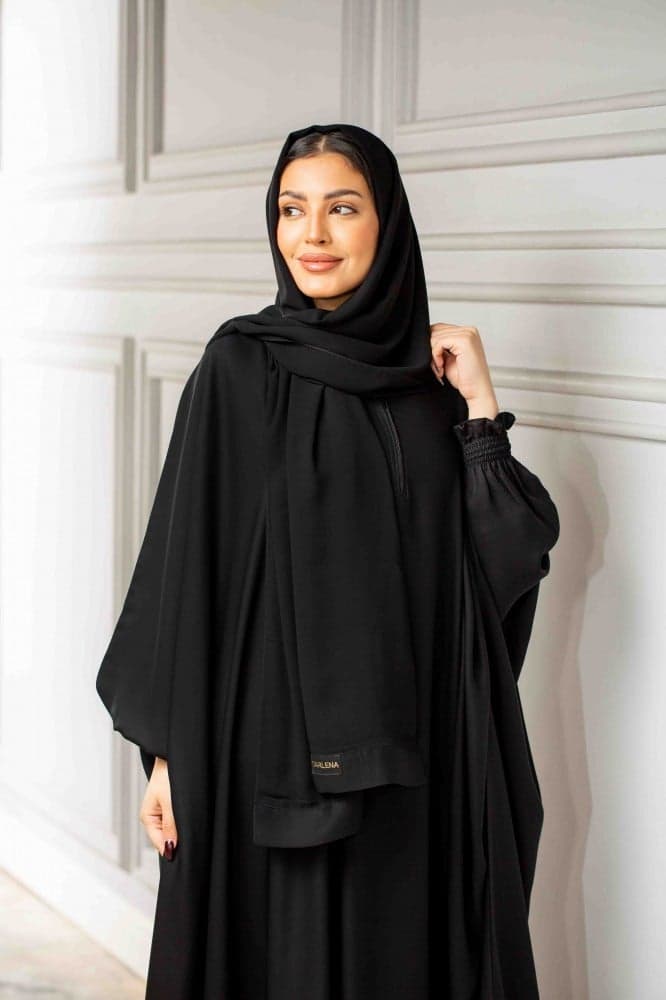 عباية بشت بكم مزموم وكشكه ناعمة