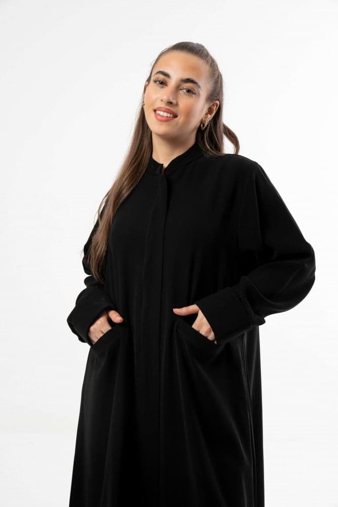 عباية بجيوب وسحاب مخفي