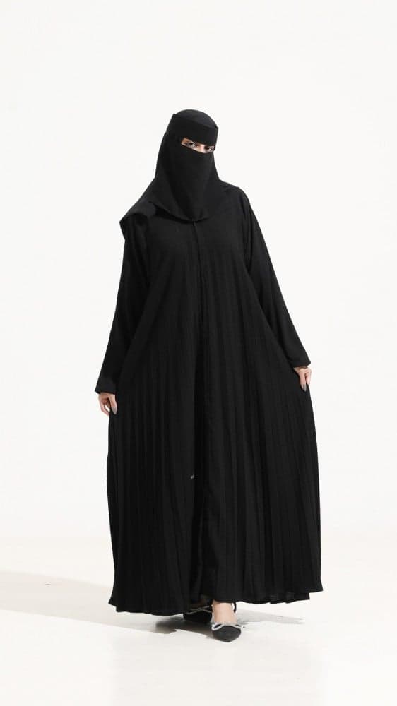 عباية بكسرات ناعمة