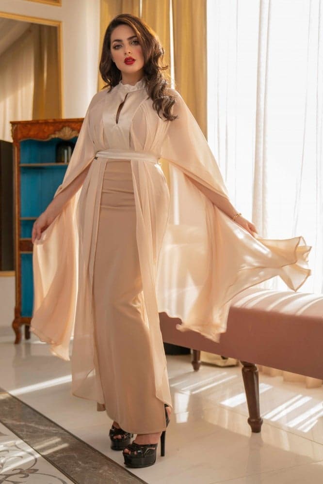 فستان سهرة بيج