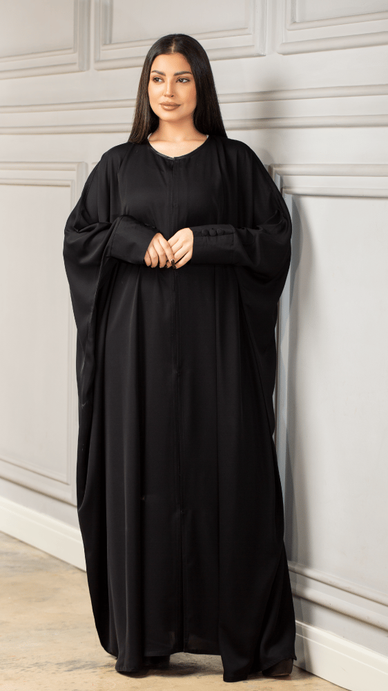 عباية بشت مفتوحة بأكمام أزره