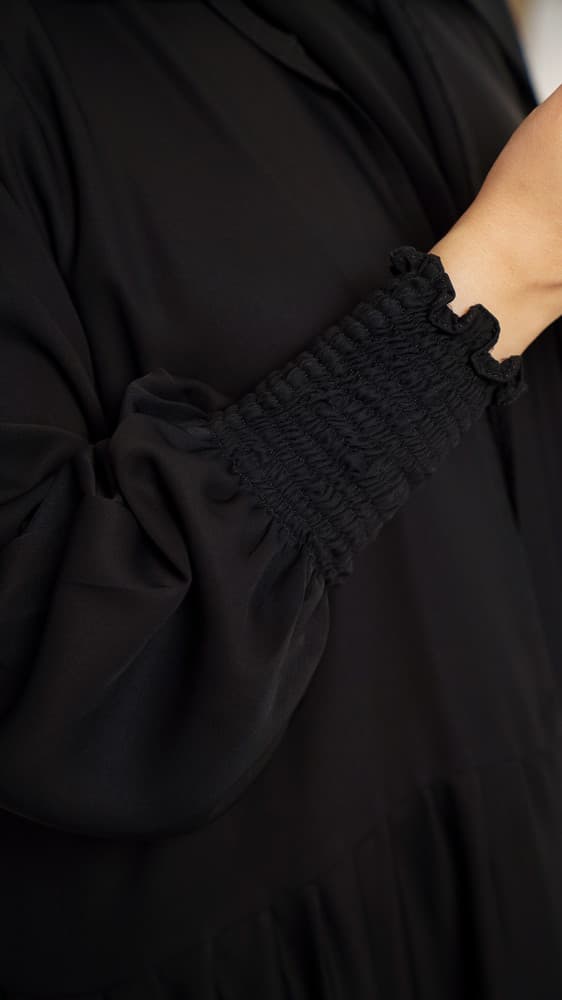 عباية كلوش مفتوحة بكم مطاط