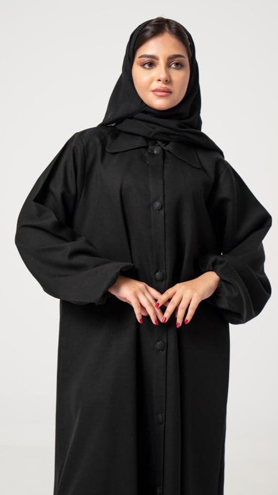 عباية بأزرة قماش