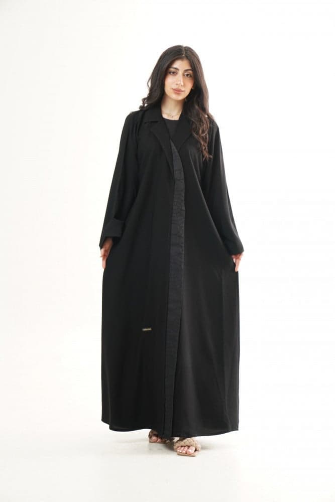 عباية بياقه رسميه مفتوحة