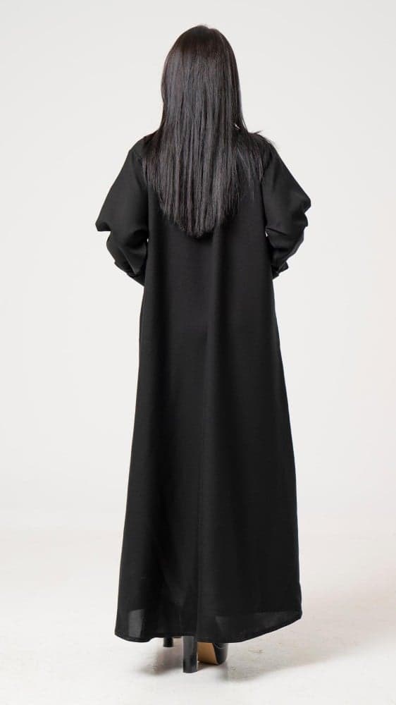 عباية مقفلة بسحاب مخفي وجيوب