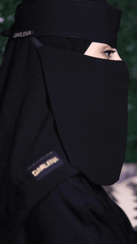 نقاب بلوقو وطرحة ربط ثابتة