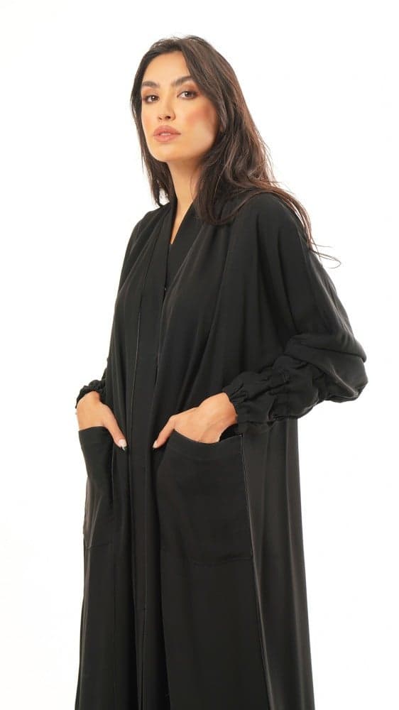 عباية كم مطاط بجيوب