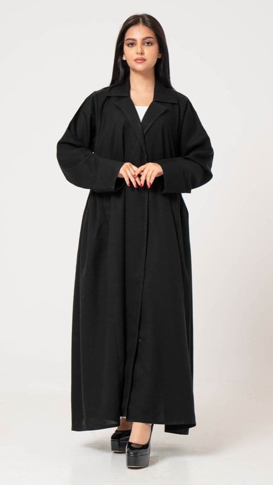 عباية بكسرات جانبية