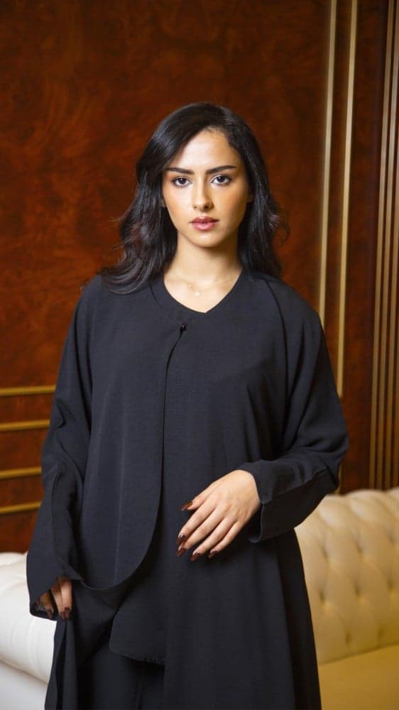 طقم عباية اسود