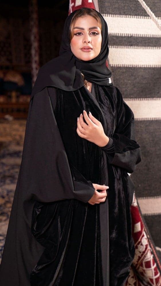 عباية شتوية بشت قطيف من الامام