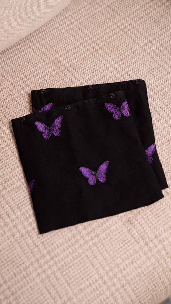 عباية باكمام متنوعه فراشات ألوان