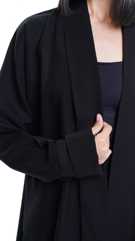 عباية مفتوحة بتطريز من الاسفل