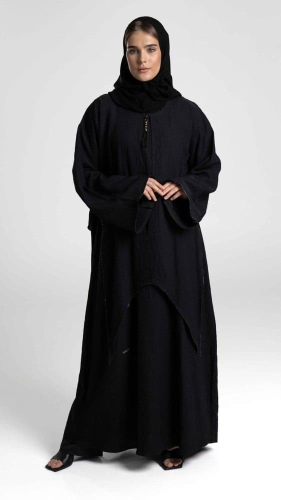 عباية مغلقه طبقتين