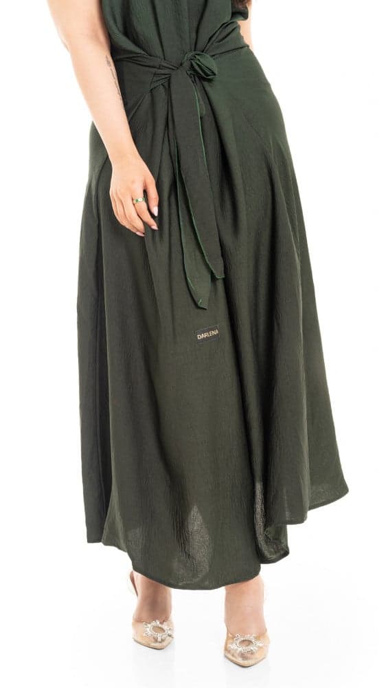 فستان عباية زيتي