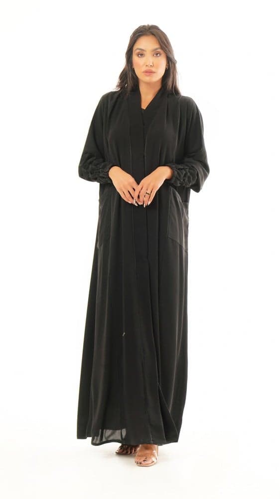 عباية كم مطاط بجيوب