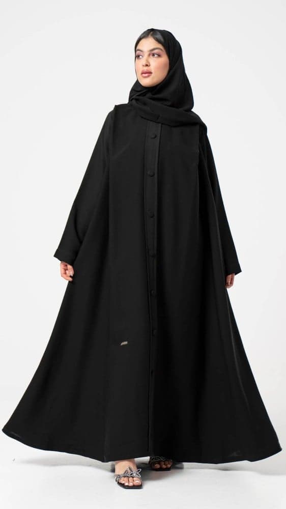 عباية كلوش بأزرة قماش