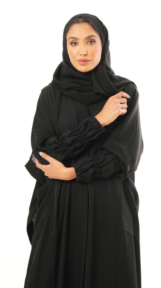 عباية كم مطاط بجيوب