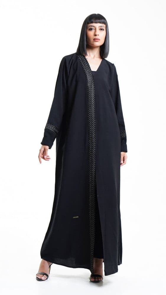 عباية بتطريز ذهبي