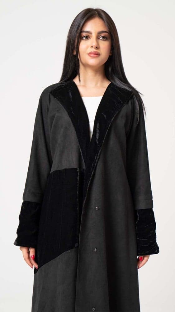 عباية شتوية شامواه ومخمل