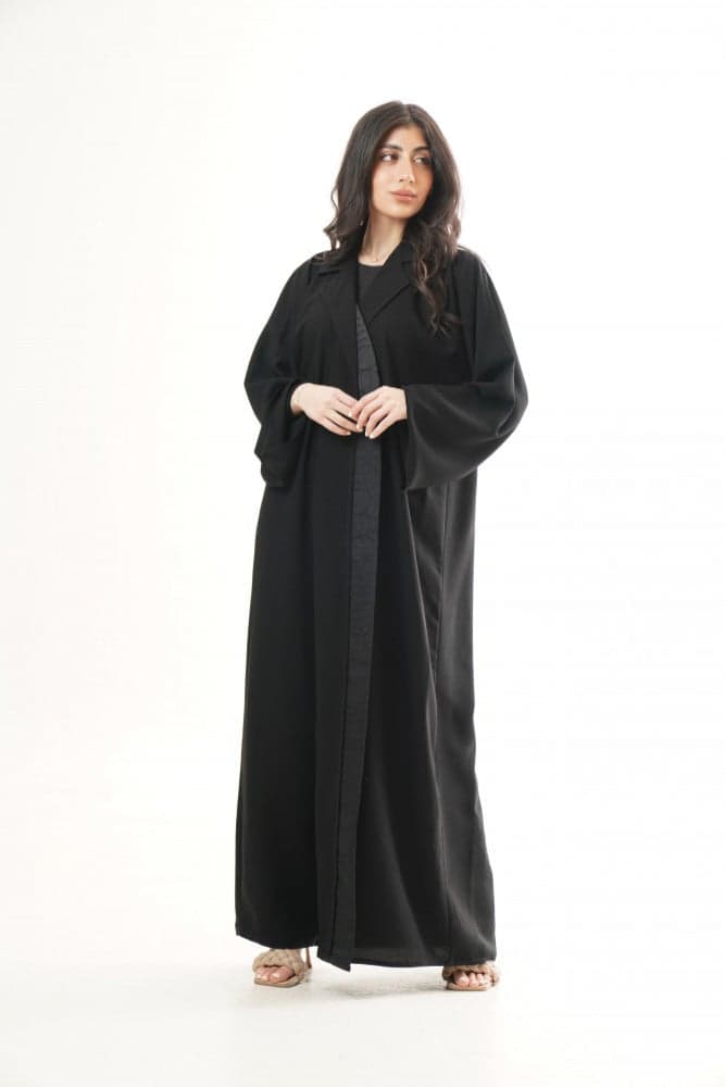 عباية بياقه رسميه مفتوحة