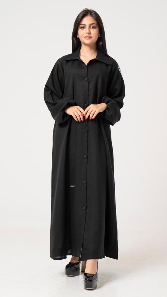 عباية بأزرة قماش