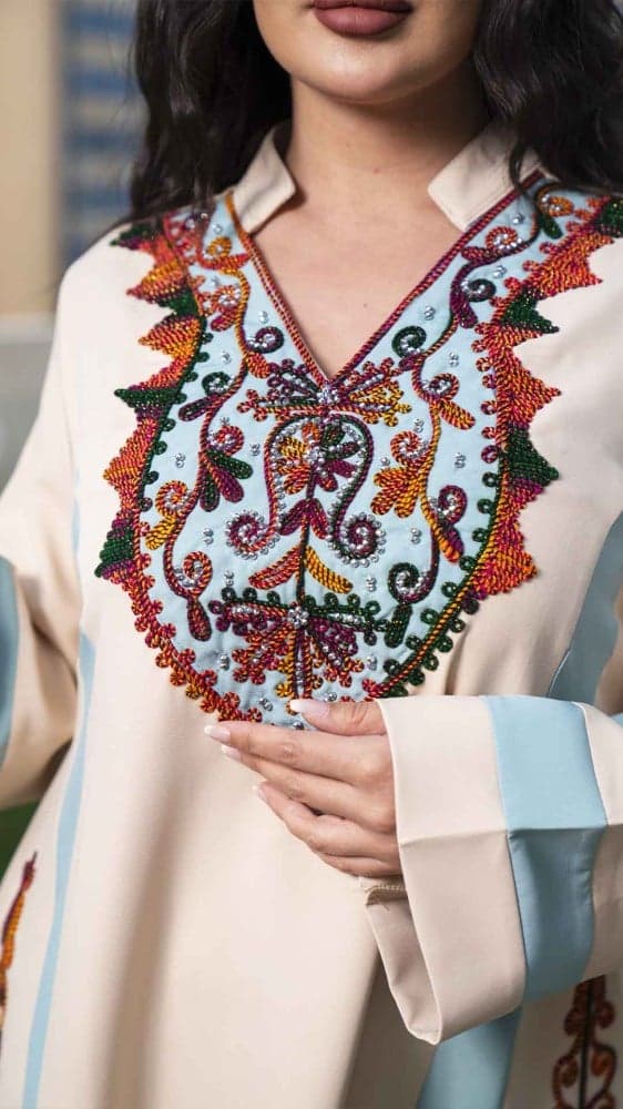 جلابية سكري بقصة كلوش