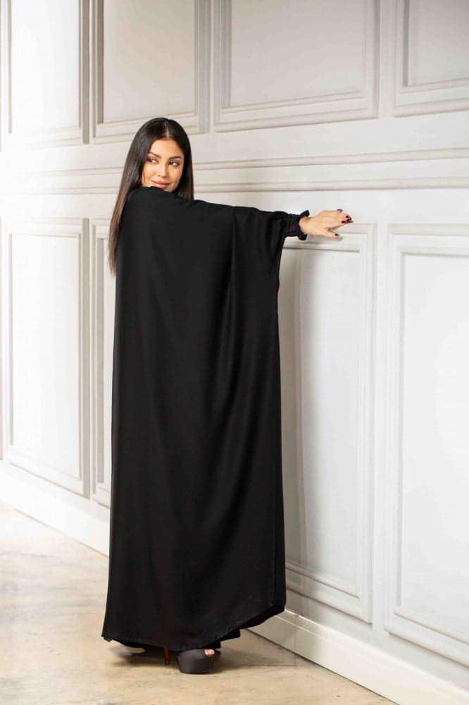 عباية بشت بكم مزموم وكشكه ناعمة