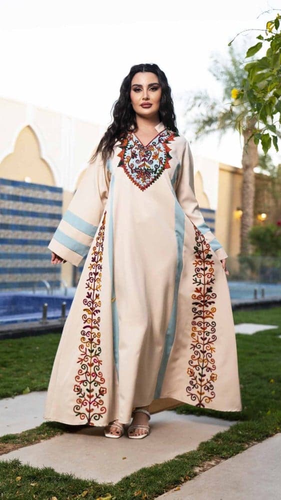 جلابية سكري بقصة كلوش