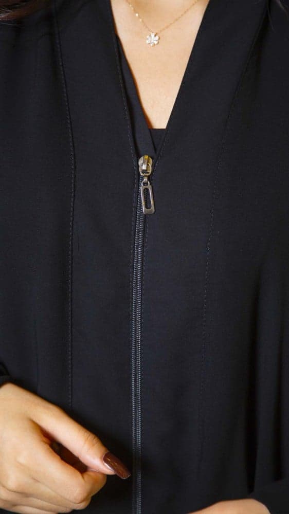 عباية بسحاب طبقتين