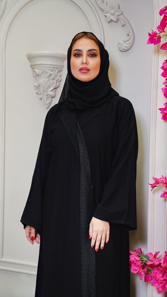 عباية بياقه رسميه مفتوحة