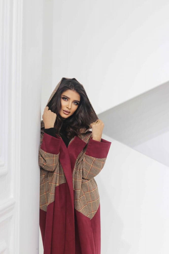 جاكيت كاروهات بقبعه