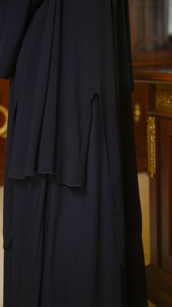 عباية شيفون طبقتين