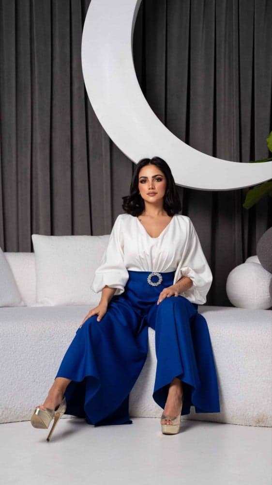 جمبسوت ازرق وابيض