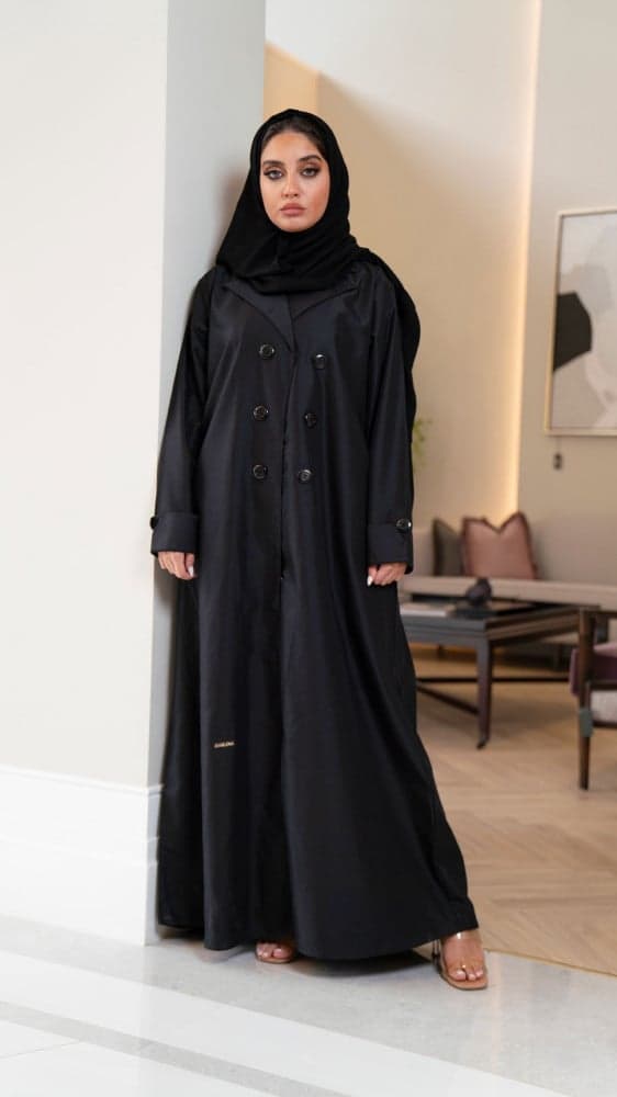 عباية بياقة رسمية وأزره