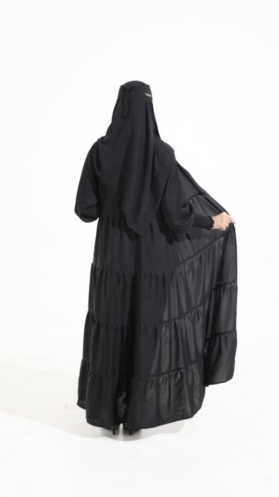 عباية كلوش مفتوحة بكم مطاط