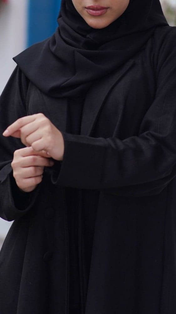 عباية شتوية رسمية شامواه بقصة كلوش