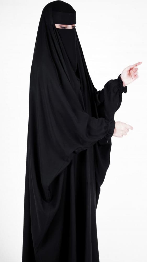 عباية رأس مفتوحة اكمام مطاط