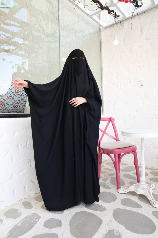 عباية راس فضفاضه كم مطاط