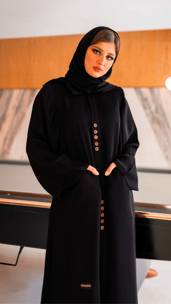 عباية جيوب و ازره بنيه