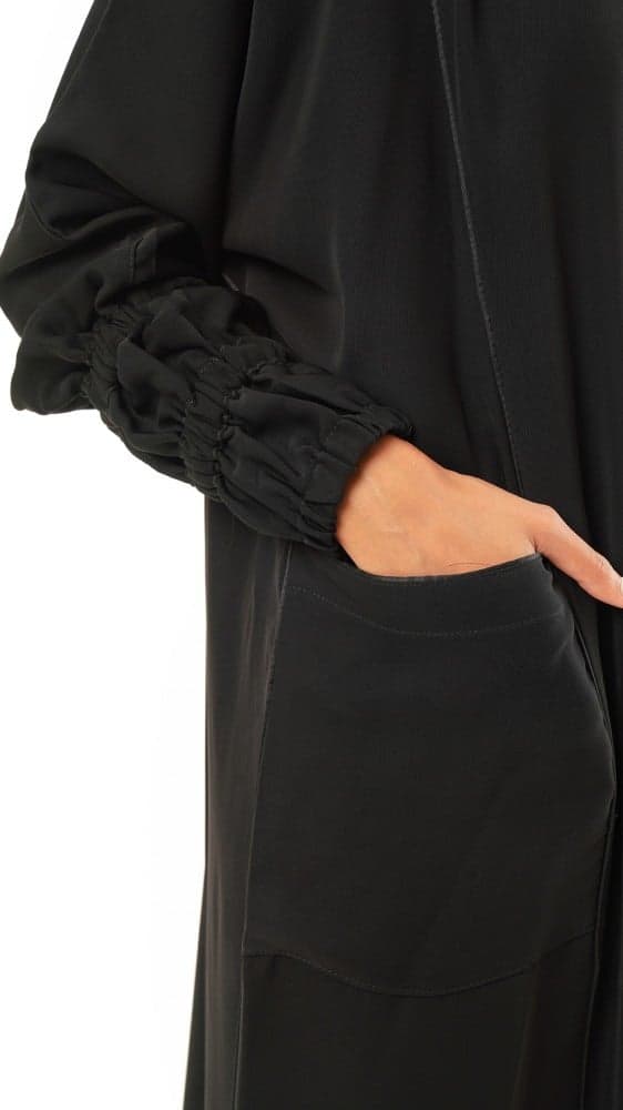 عباية كم مطاط بجيوب