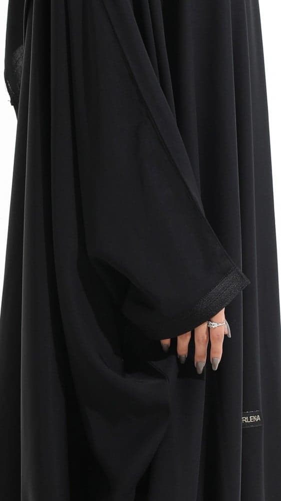 عباية بشت بكم قيطان أسود