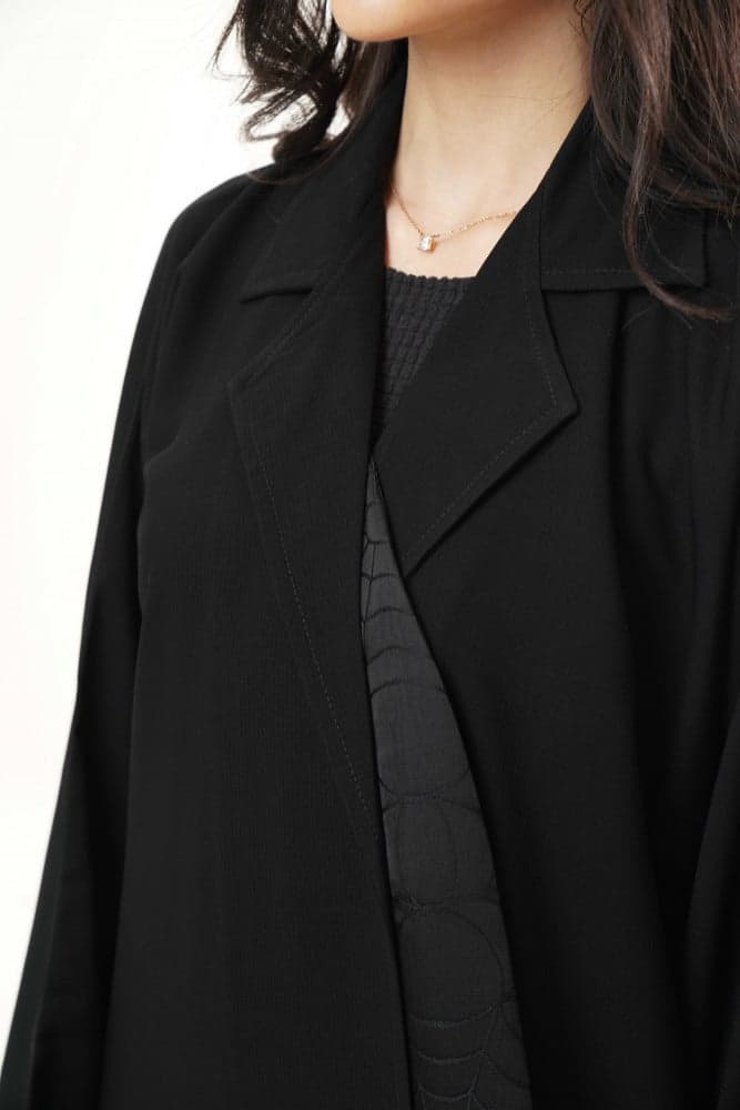 عباية بياقه رسميه مفتوحة