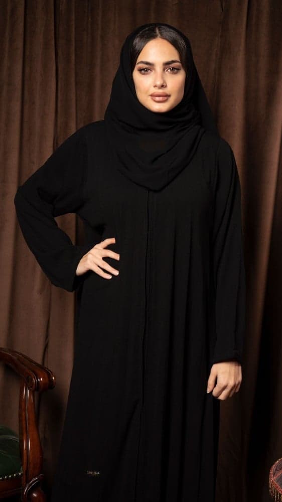 عباية بكسرات ناعمة