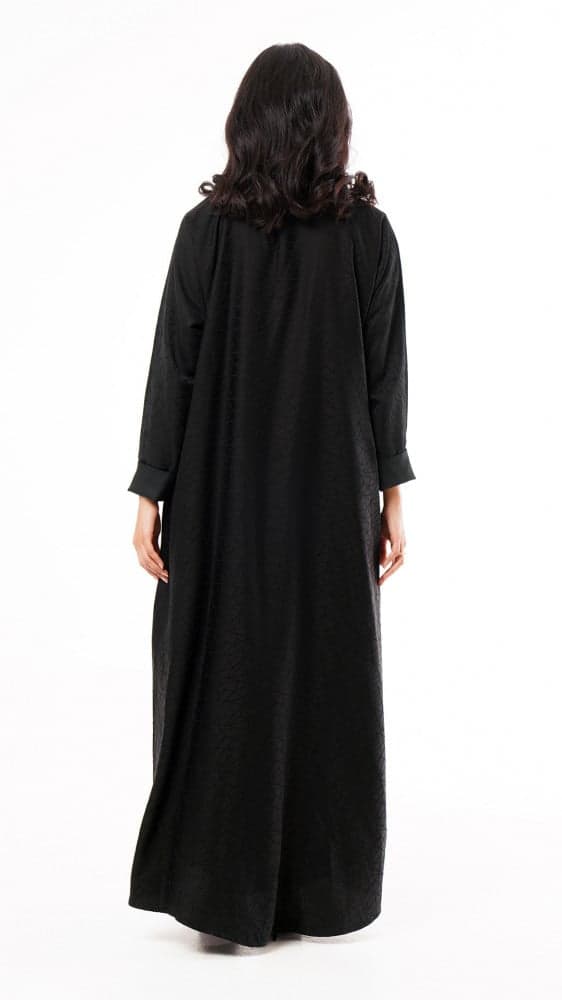 عباية برسوم معينات وياقه رسمية