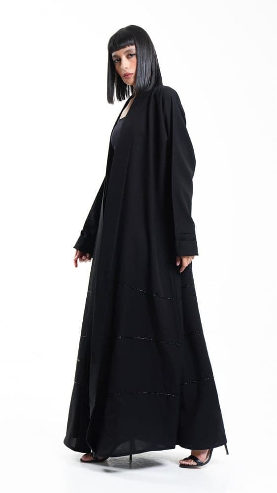 عباية مفتوحة بتطريز من الاسفل