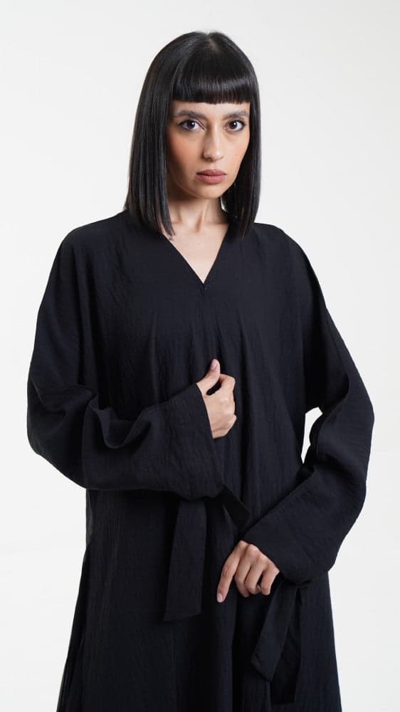 عباية كلوش باكمام ربط