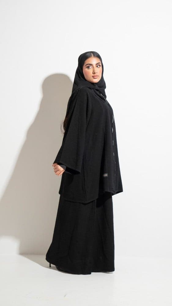 عبايه قطعتين منفصله بسحاب