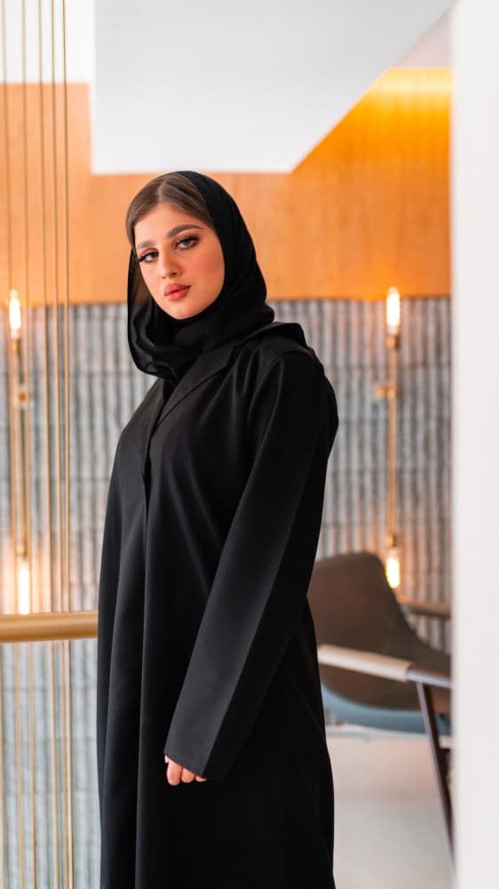 عباية جاكيت بقصة من الخلف