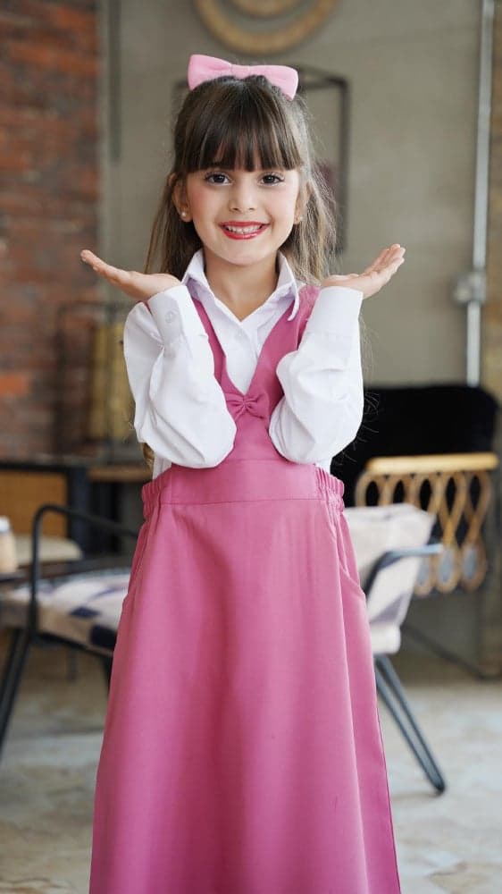 مريول ابتدائي بفيونكة ناعمة